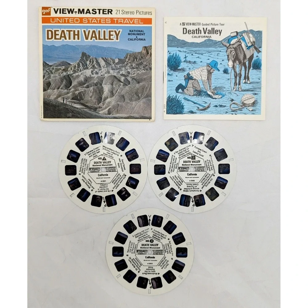 1970 GAF View-Master Death Valley National Monument California 3 Reel Pack